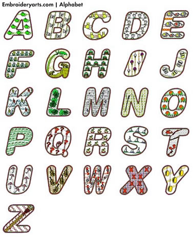 Alphabet Monogram Set 