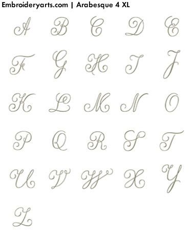 Arabesque XL Monogram Set 4