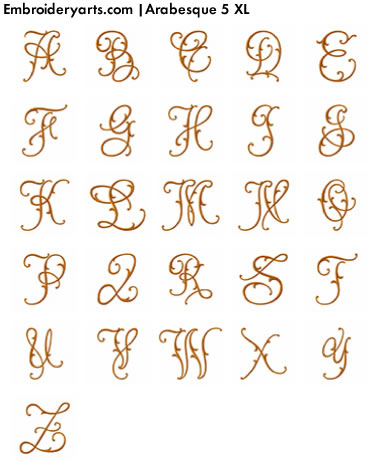 Arabesque XL Monogram Set 5