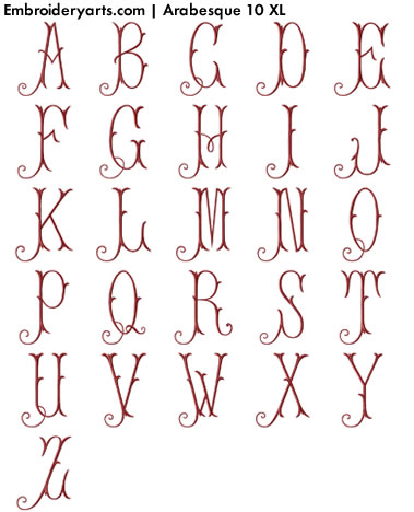 Arabesque XL Monogram Set 10