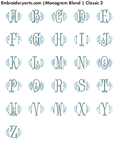 Classic Monogram Set 2