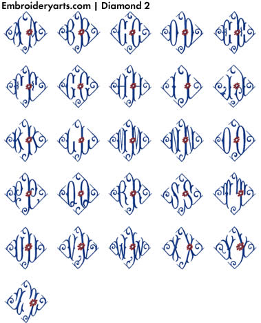 Diamond Monogram Set 2