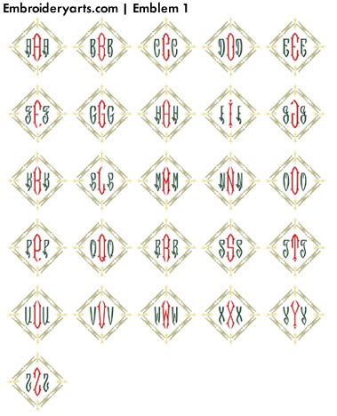 Emblem Monogram Set 1