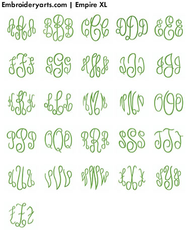 Empire XL Monogram Set 