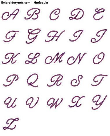 Harlequin Monogram Set 