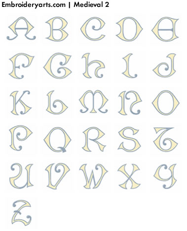 Medieval Monogram Set 2