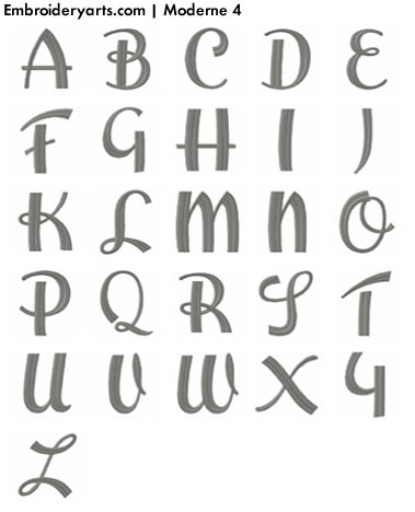 Moderne Monogram Set 4