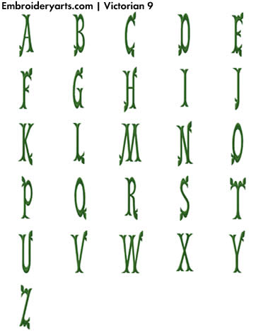 Victorian Monogram Set 9