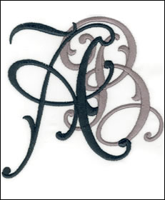 Arabesque Monogram Set 5