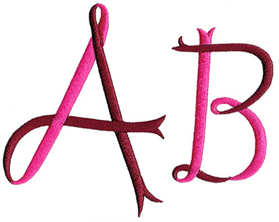 Ribbon  Monogram Set