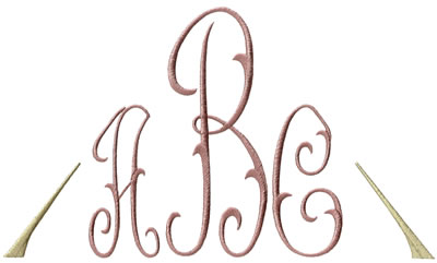 Triangle XL Monogram Set 4