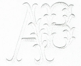 Victorian Monogram Set 13